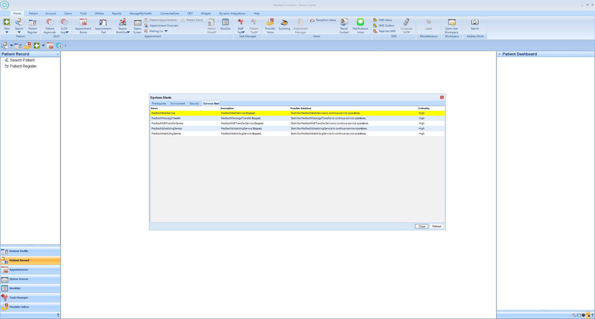 Medtech Evolution practice management software